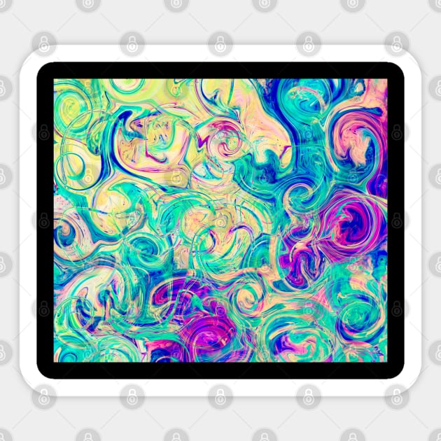 Abstract curly Sticker by Studio468